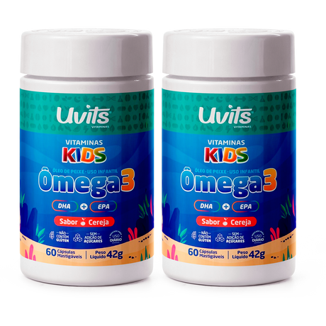 Ômega 3 Kids 60 Capsulas Uvits