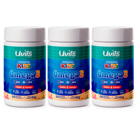 Ômega 3 Kids 60 Capsulas Uvits