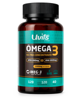 Omega 3 Ultra Concentrado 120 Capsulas Uvits