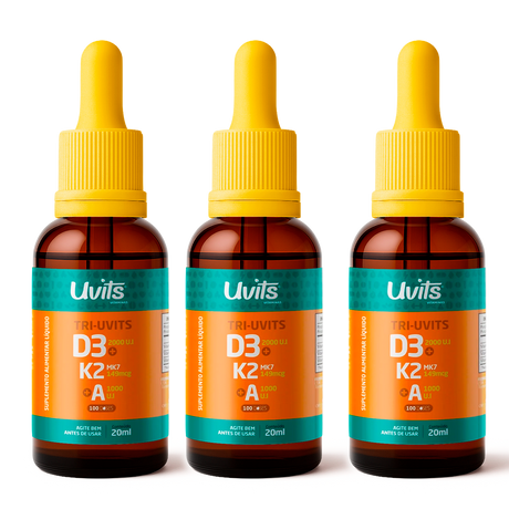 Tri-Uvits D3 2000UI + K2 MK7 149mcg + A 1000UI 20ml