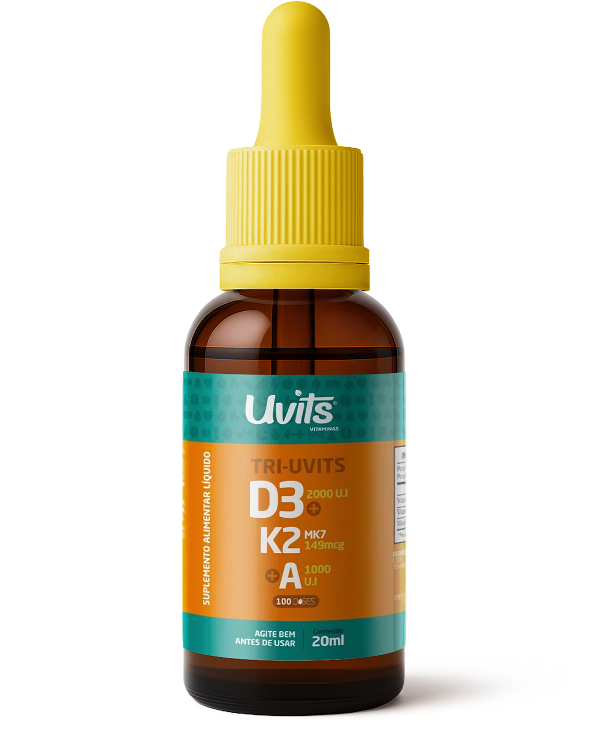 Tri-Uvits D3 2000UI + K2 MK7 149mcg + A 1000UI 20ml