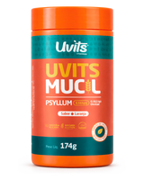 Mucil Psyllium (Sabor Laranja) - Fibra Alimentar para Intestino - 174g