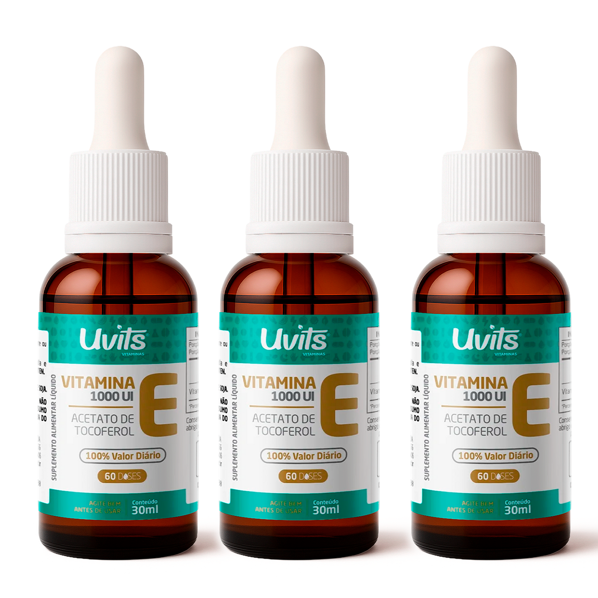 Vitamina E 1000UI - Acetato de Tocoferol - 30ml