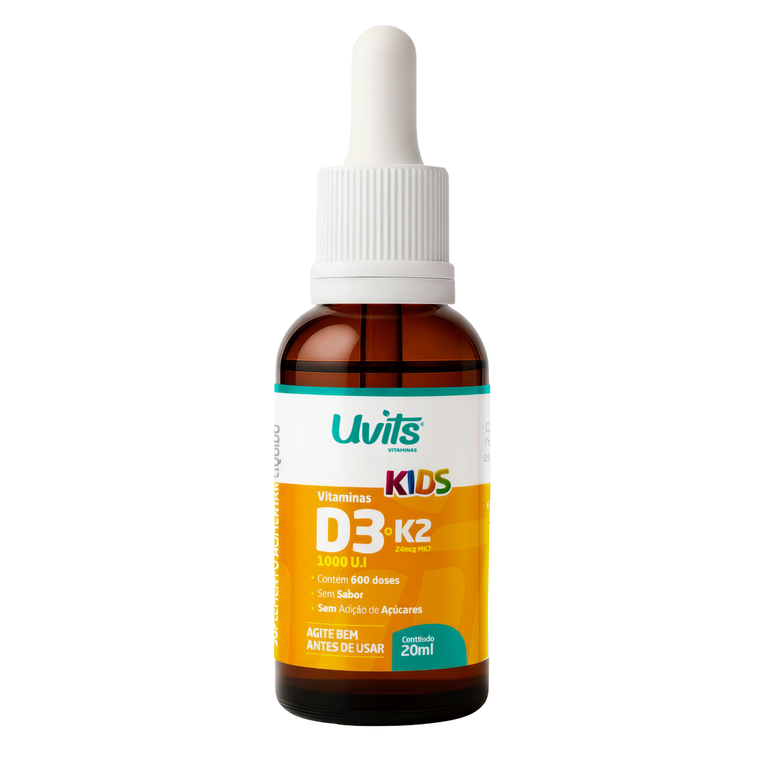 Vitamina D3 1000UI K2 MK7 24mcg Kids – 600 Doses 20ml