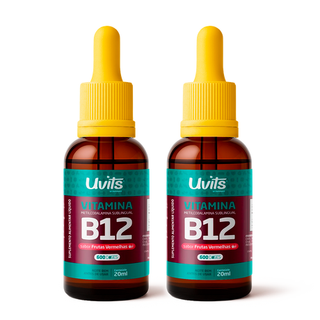 Vitamina B12 - Metilcobalamina (Sabor Frutas Vermelhas) - 20ml