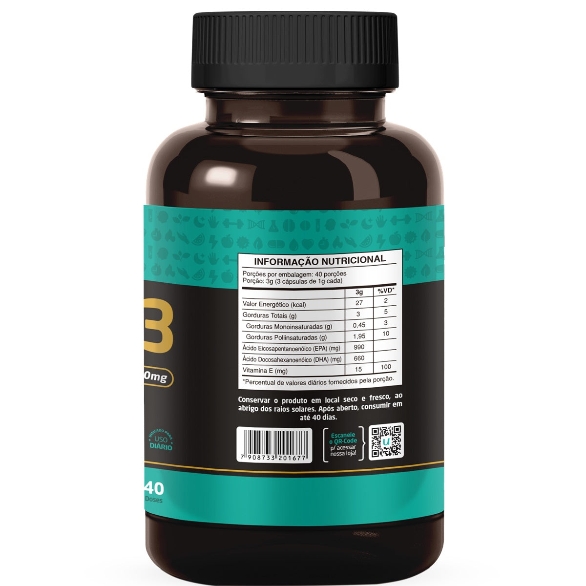 Omega 3 Ultra Concentrado 120 Capsulas Uvits