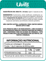 NAC - Acetilcisteina 600mg 60 Cápsulas